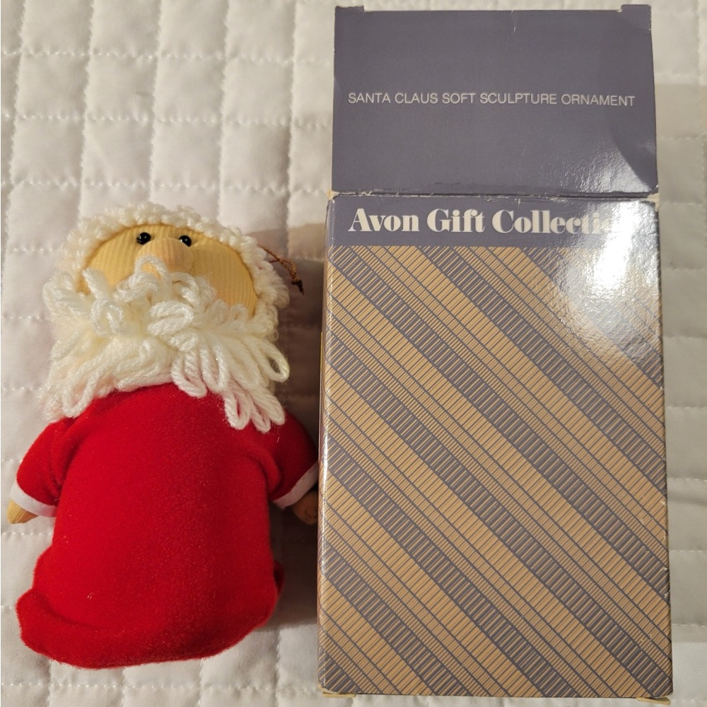 VTG 90s Avon Gift Collection Santa Ornament Christmas Holiday Festive Decor Cute